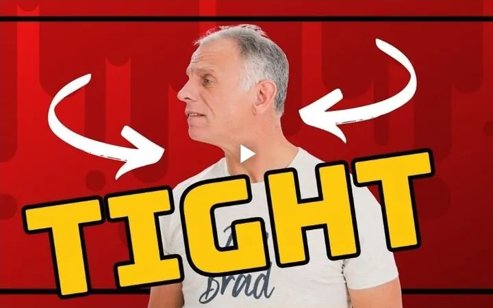 Video thumbnail of a physical therapist demonstrating a tight neck